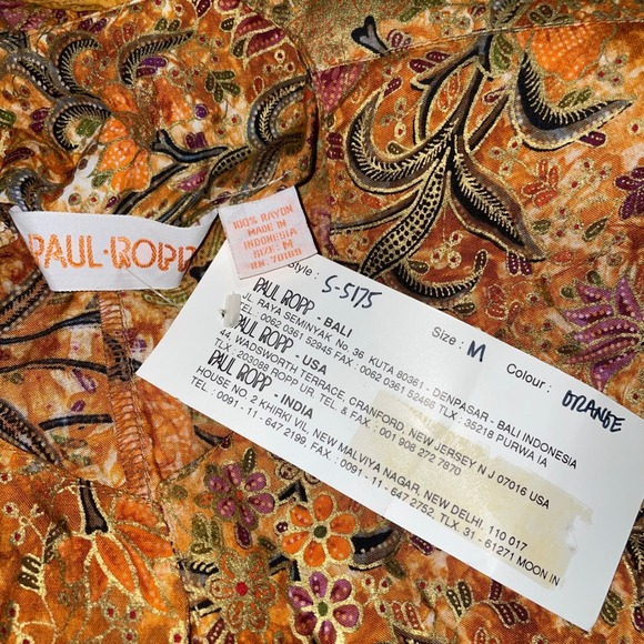 Vintage NWT Paul Ropp Batik Jacket & Tunic Top Set Corset Back Boho Festival S M - Picture 13 of 13